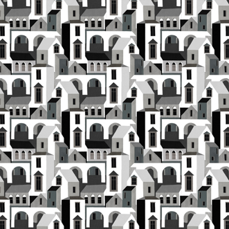 Santiago, Jet - Fabric Only